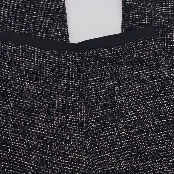 Sand Copenhagen Wool Blend Tweed Wide Leg High-Rise Pants Black White 34 /XS‎ - Picture 9 of 16